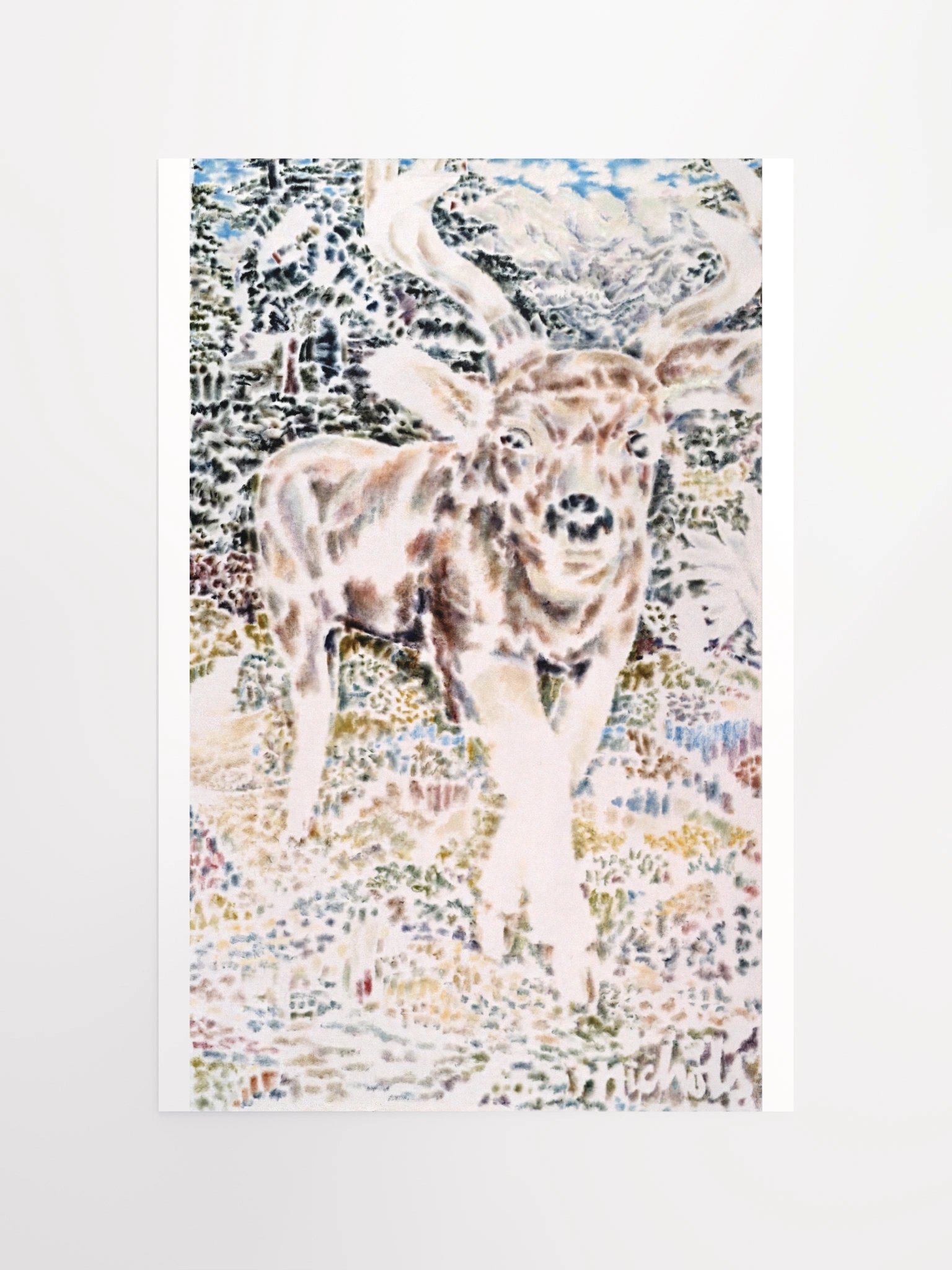 Deer on Desolation (1989) print product image (8)