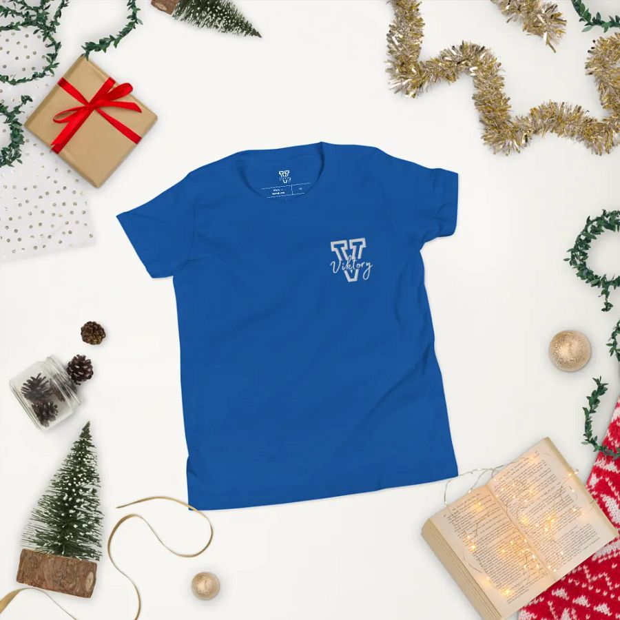Kids Shirt Blue (white logo) product image (4)