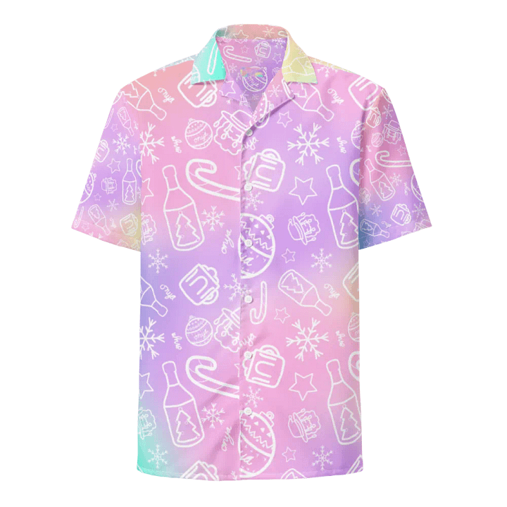Limited Edition Christmas Tie Die Button Up Shirt product image (1)