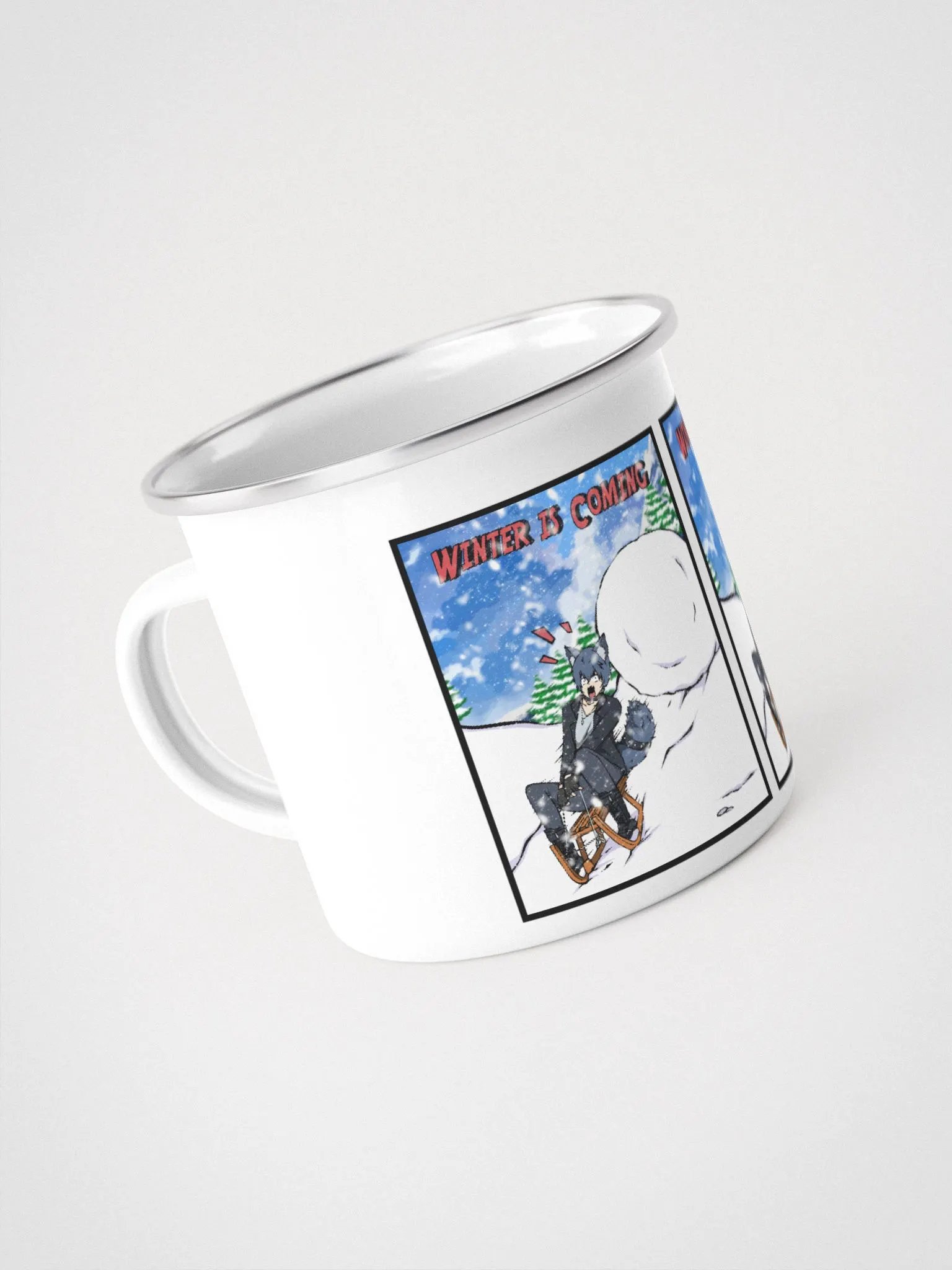 Enamal Winter Is Coming Mug! product image (3)