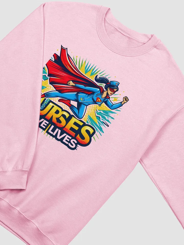 Superhero Nurse Crewneck Sweatshirt product image (13)