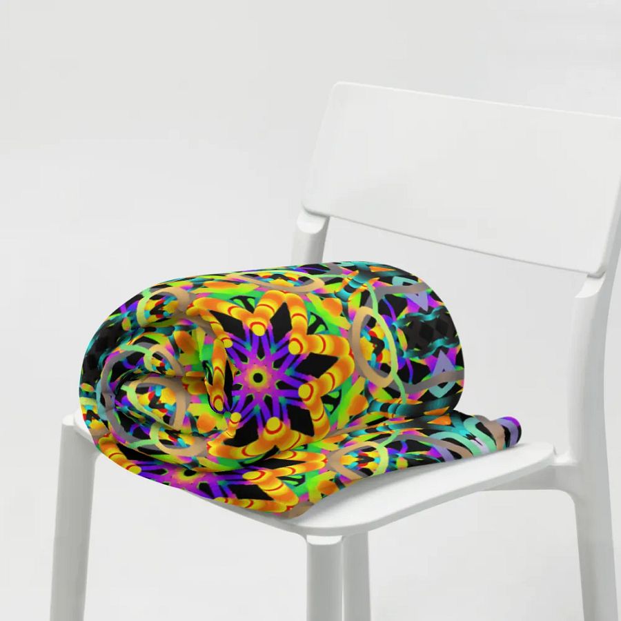 Carnival Kaleidoscope Throw Blanket product image (8)