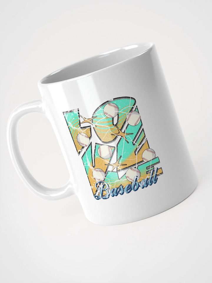 Love Me Baseball Starry Teal Mug product image (2)