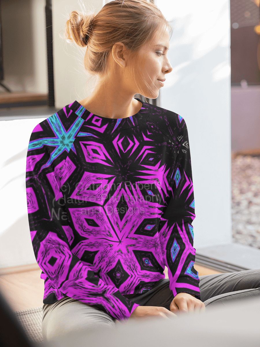 Abstract Vibrant Bold Kaleidoscope Pattern Unisex All Over Print Sweatshirt product image (9)