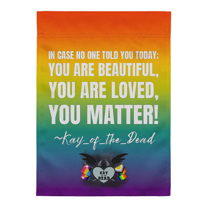 The Three Reminders Pride Yard Flag product image (1)
