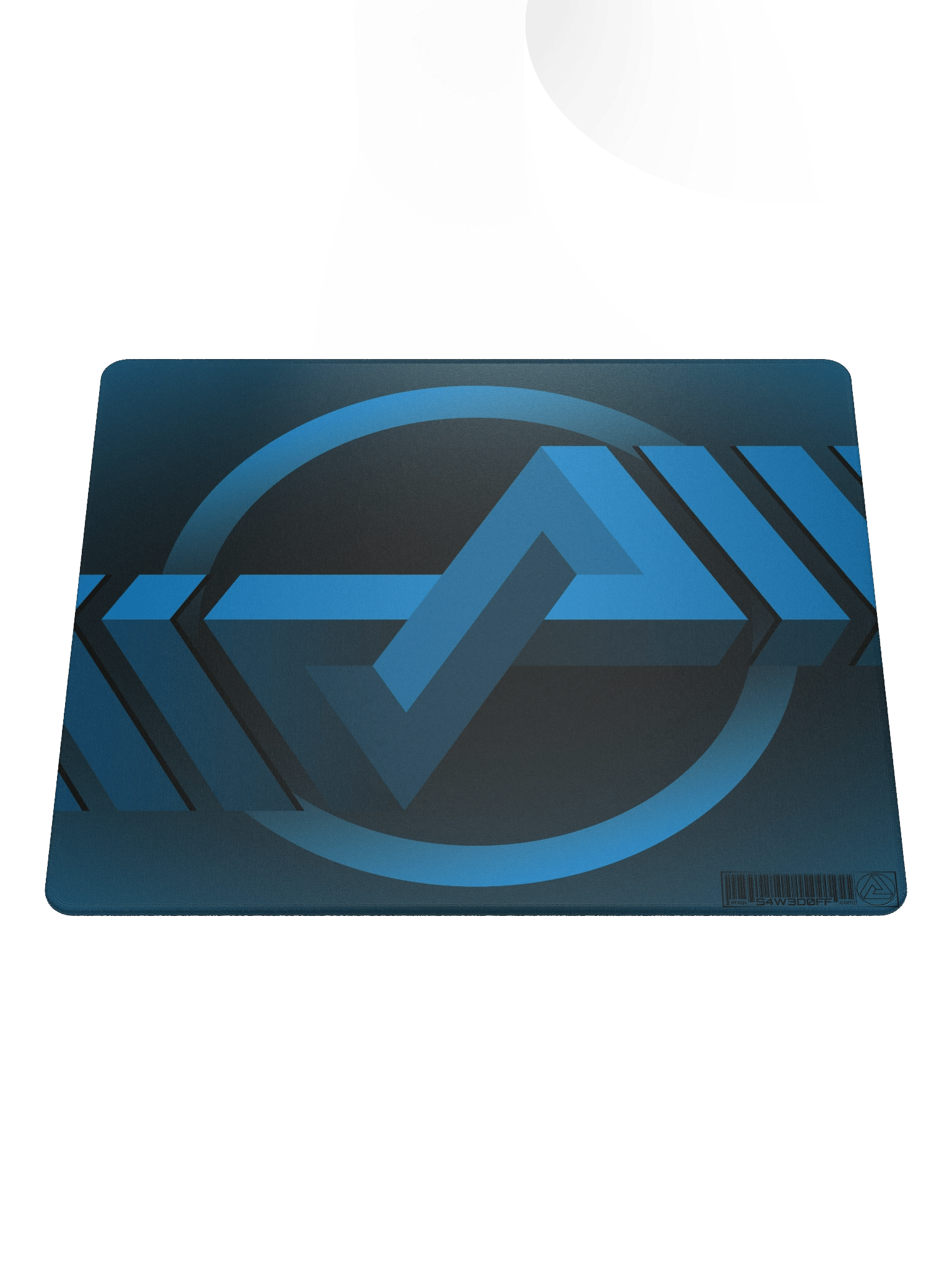 Blue Logo Design on Black Mousepad (18"x16" or 36"x18") product image (1)