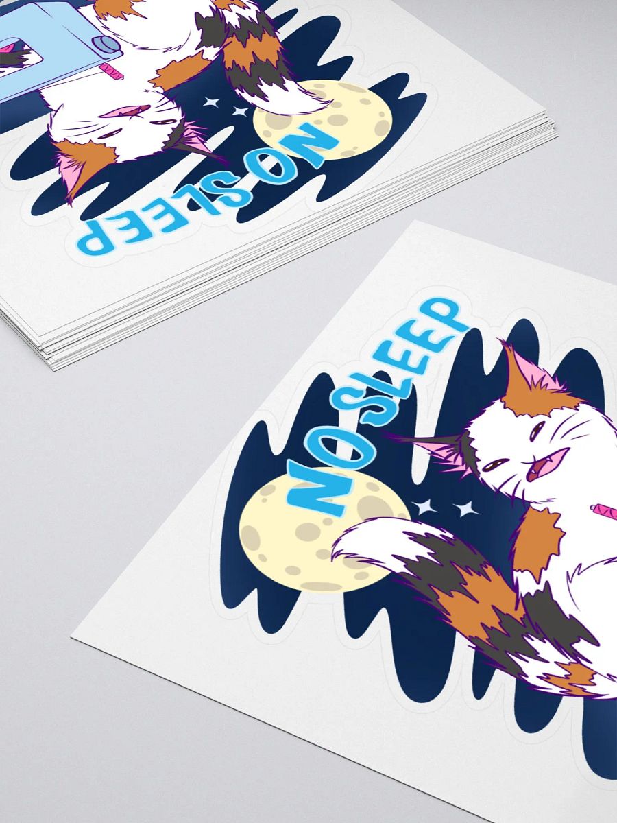 No sleep only cosplay Sticker product image (4)