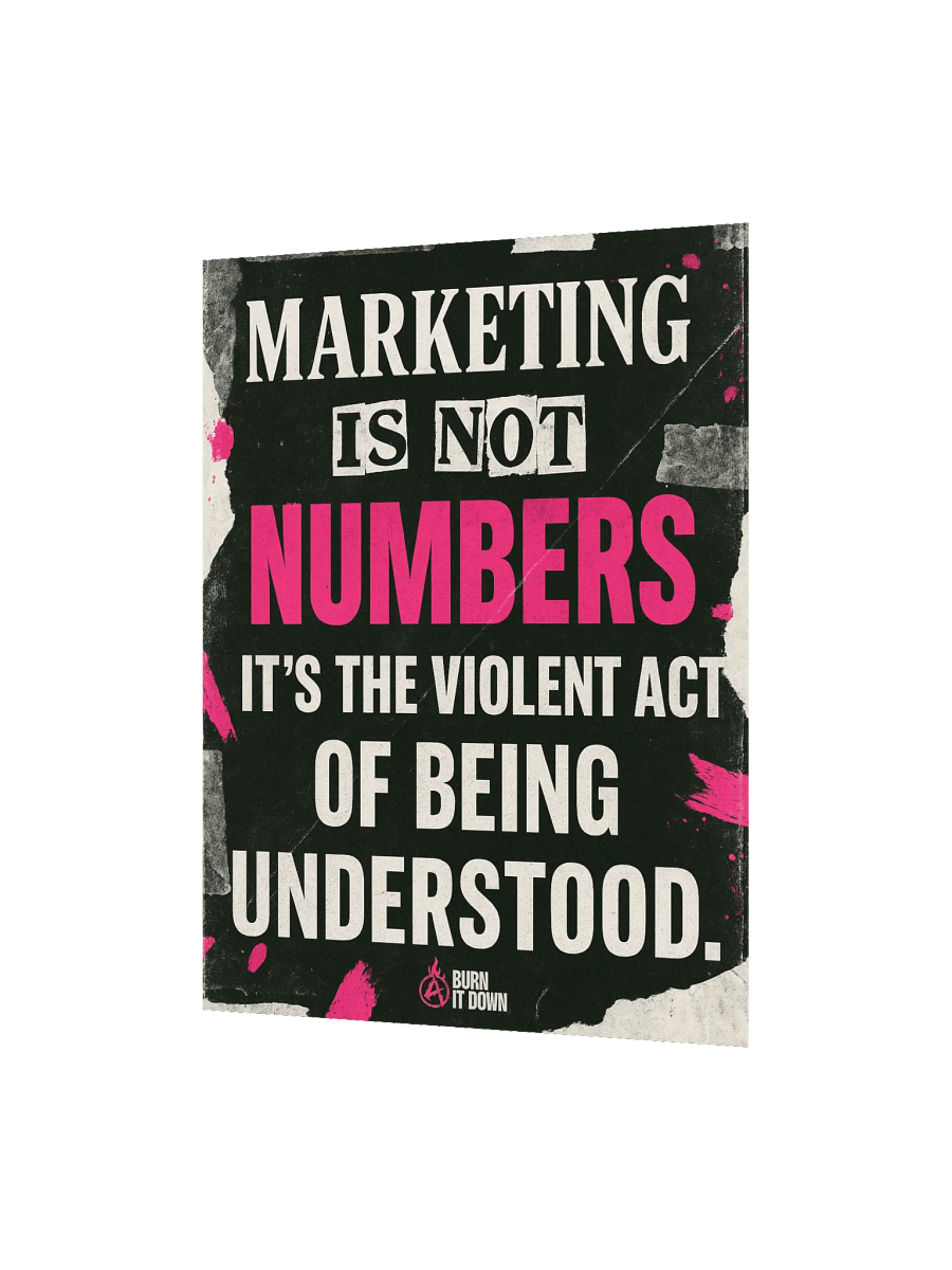 "The Violent Act of Being Understood" // 001 Poster product image (4)