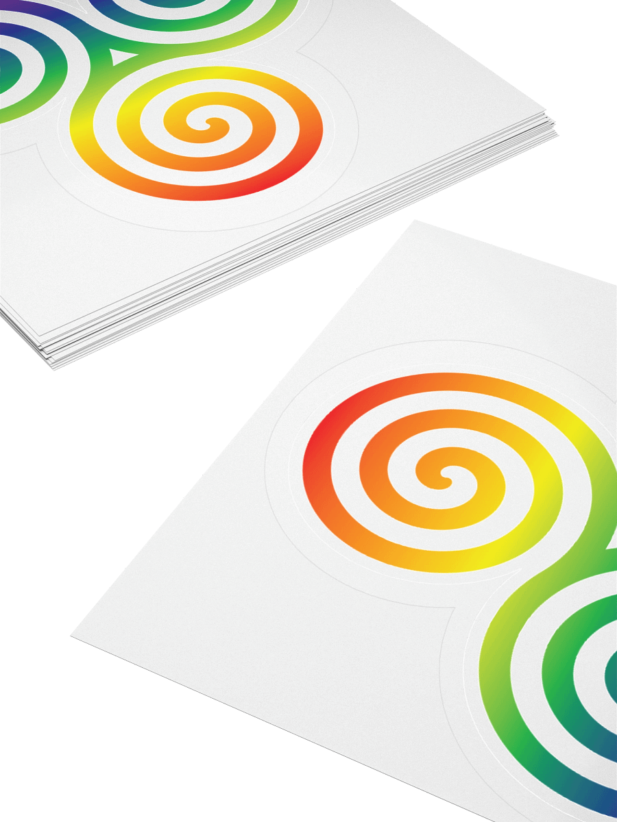 Rainbow Pride Gradient Celtic Triskelion Sticker product image (11)