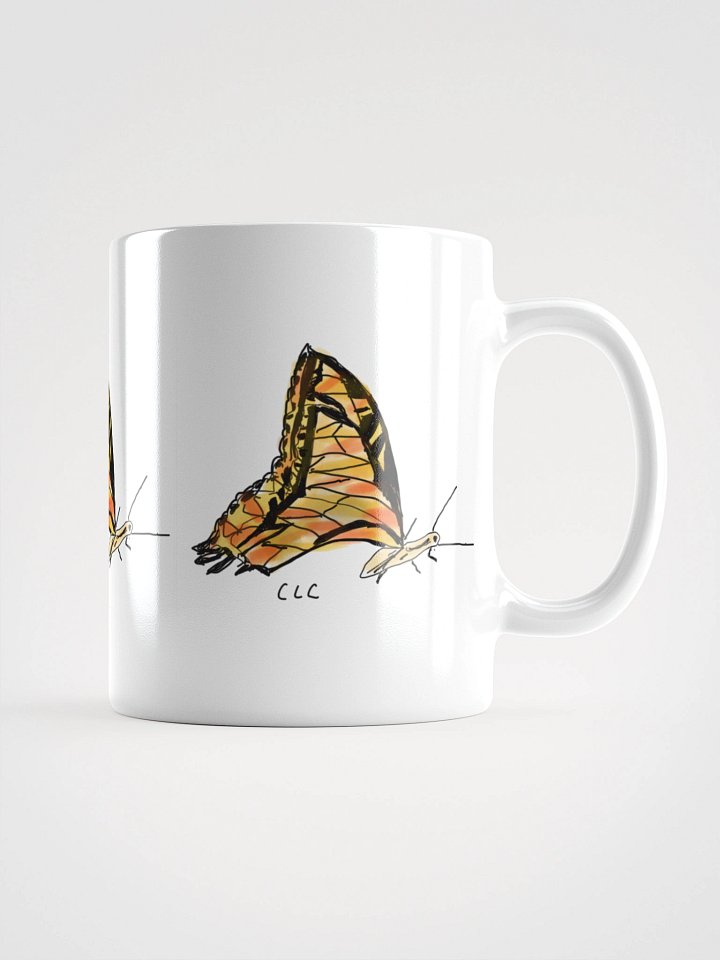 Butterfly Bliss White Glossy Mug product image (5)