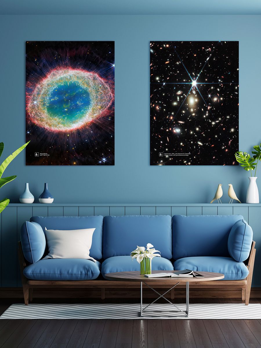 Ring Nebula (NIRCam Image), M57, NGC 6720 (James Webb/JWST) — space poster product image (2)