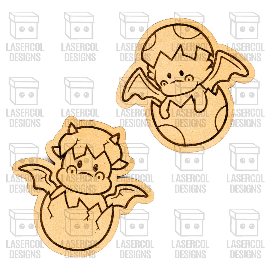 Dragons Paint Kit DIY Cut Outs - Laser Cut Files product image (5)
