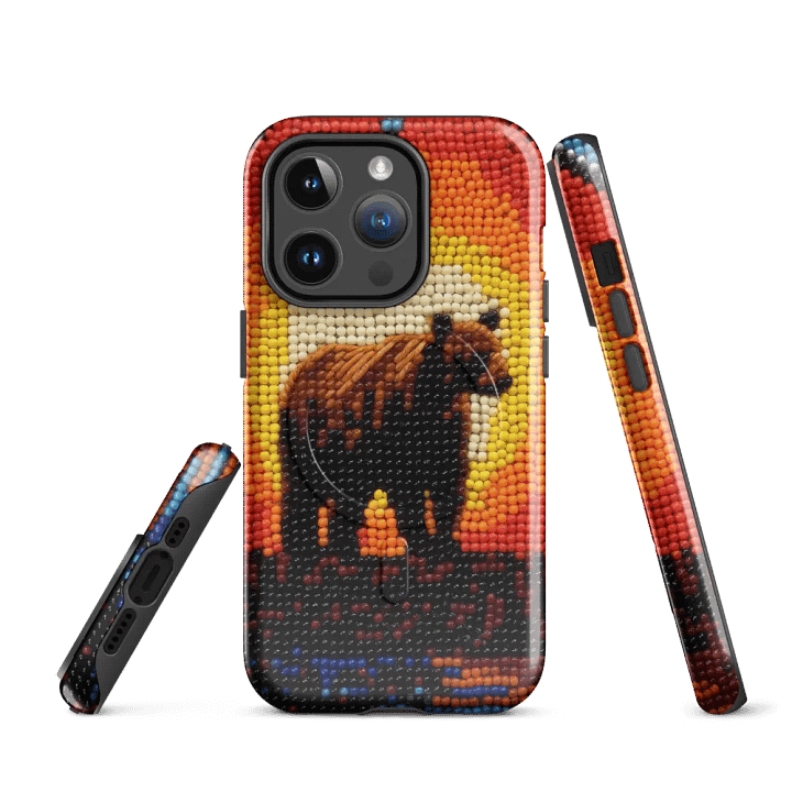 Bear Sunset Faux-Beaded iPhone® Tough Case product image (3)