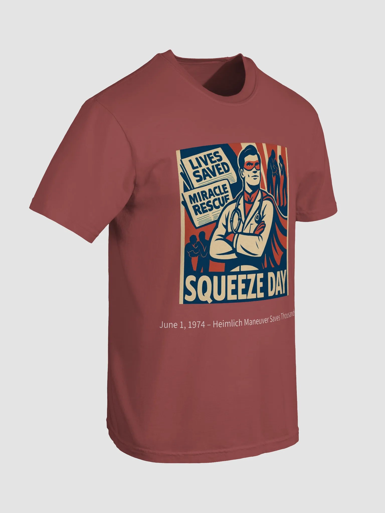 June 1 - Squeeze Day - Heimlich Maneuver Hero Shirt product image (35)