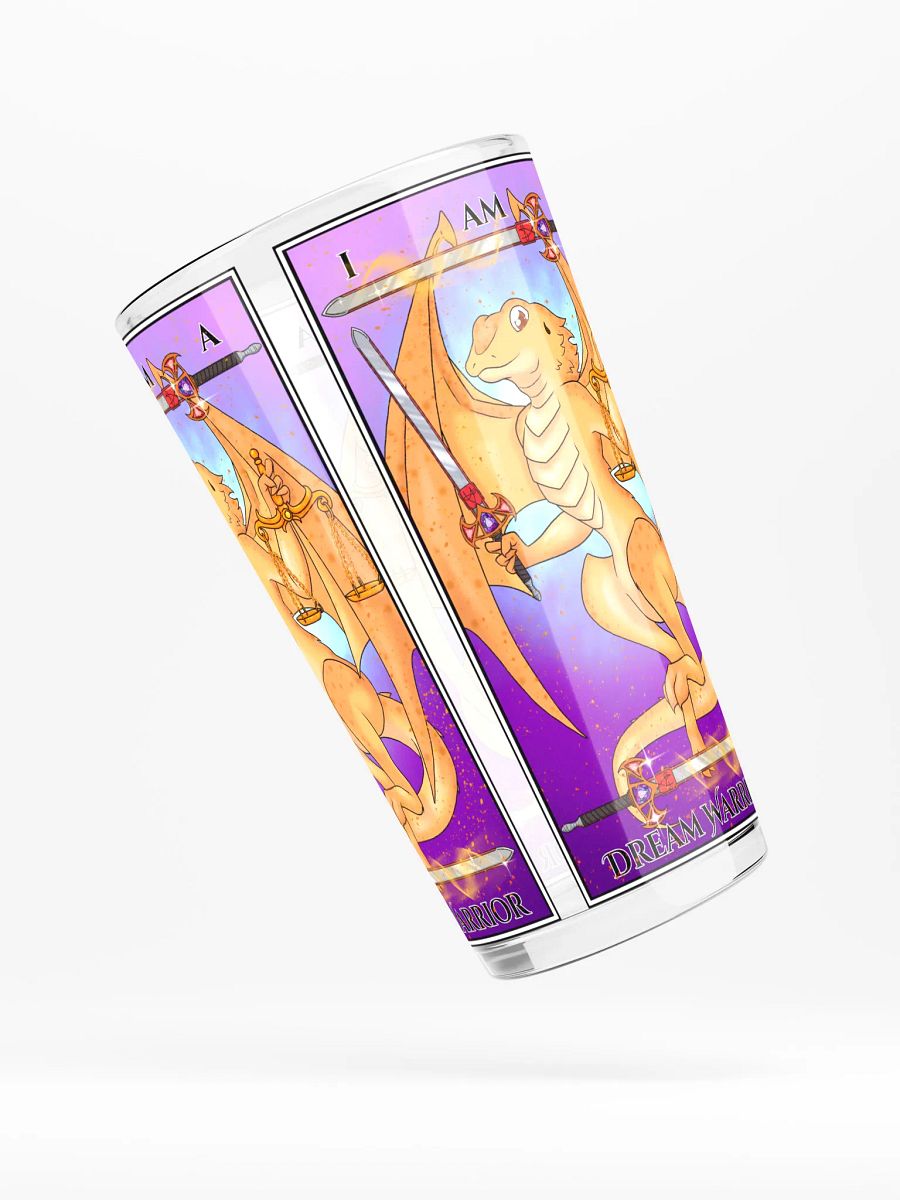 Day of the Dragon "Justice" Tarot Card Pint Glass product image (4)