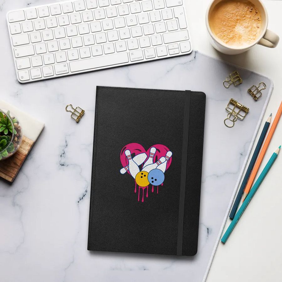 Heart Bowling Strike of Creativity Hardcover Notebook product image (7)