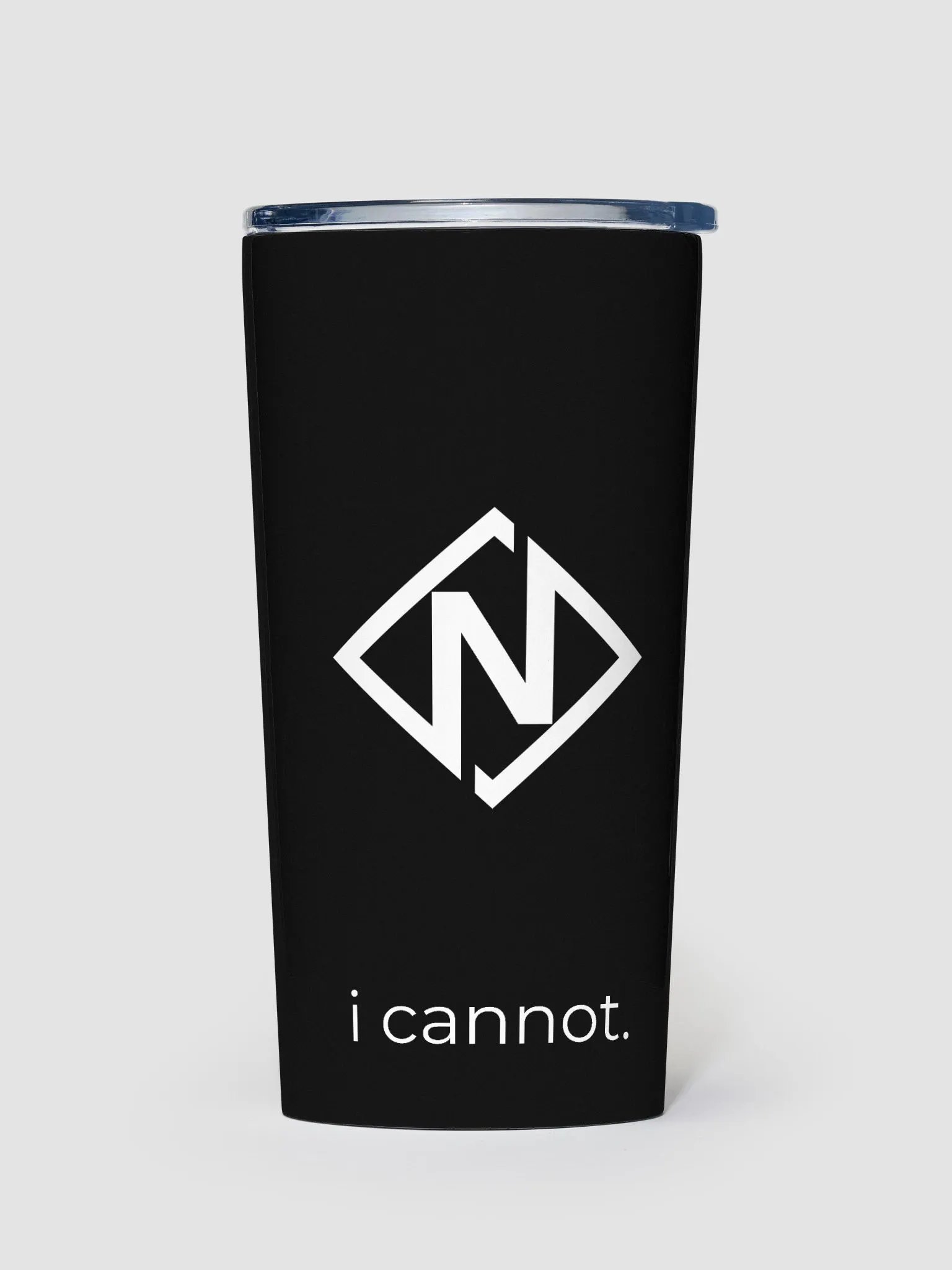 Nikez Tumbler - i cannot (blk) product image (1)