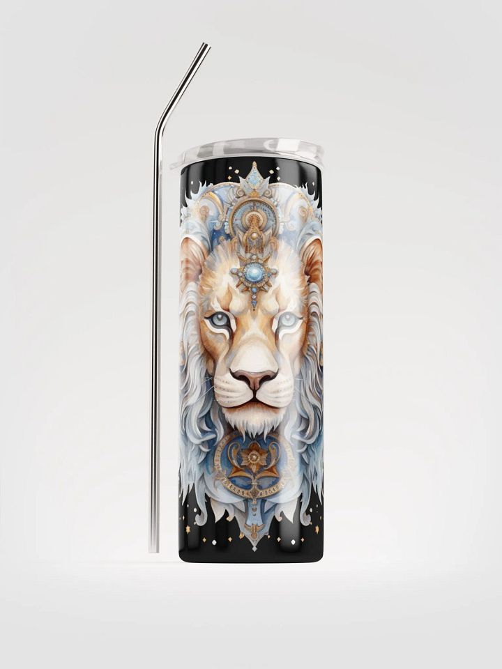 Elevate Your Leo Spirit with this Eco-Friendly Stainless Steel Tumbler | Perfect Zodiac Gift! product image (1)