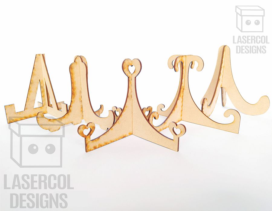 Easel Plate Stand Set 3 - Laser Cut Files product image (2)