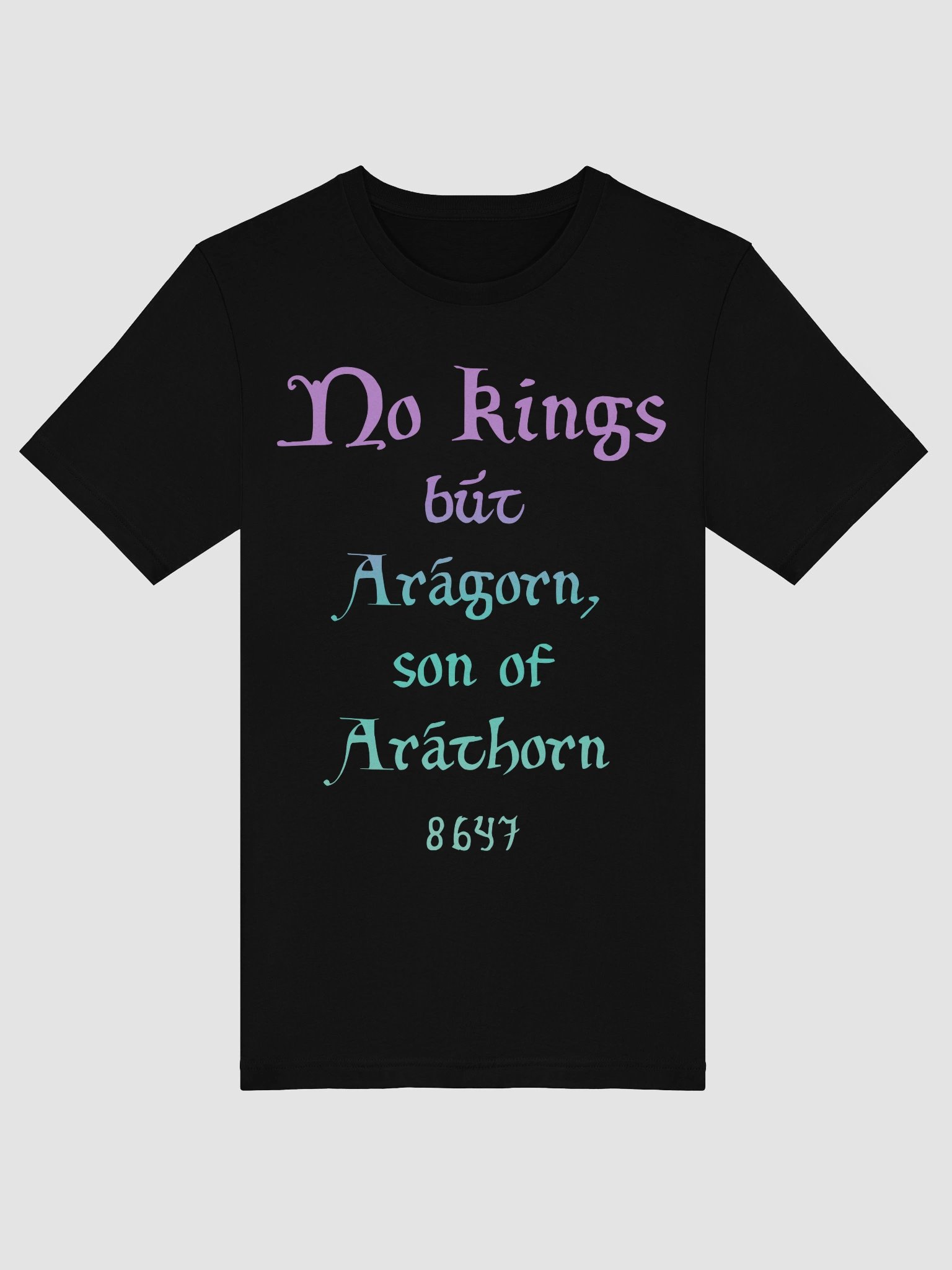 No Kings (dark variant) Straight-Sided T-Shirt product image (5)