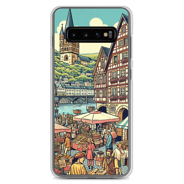 European Market Scene Clear Samsung® Case | Koblenz city product image (2)