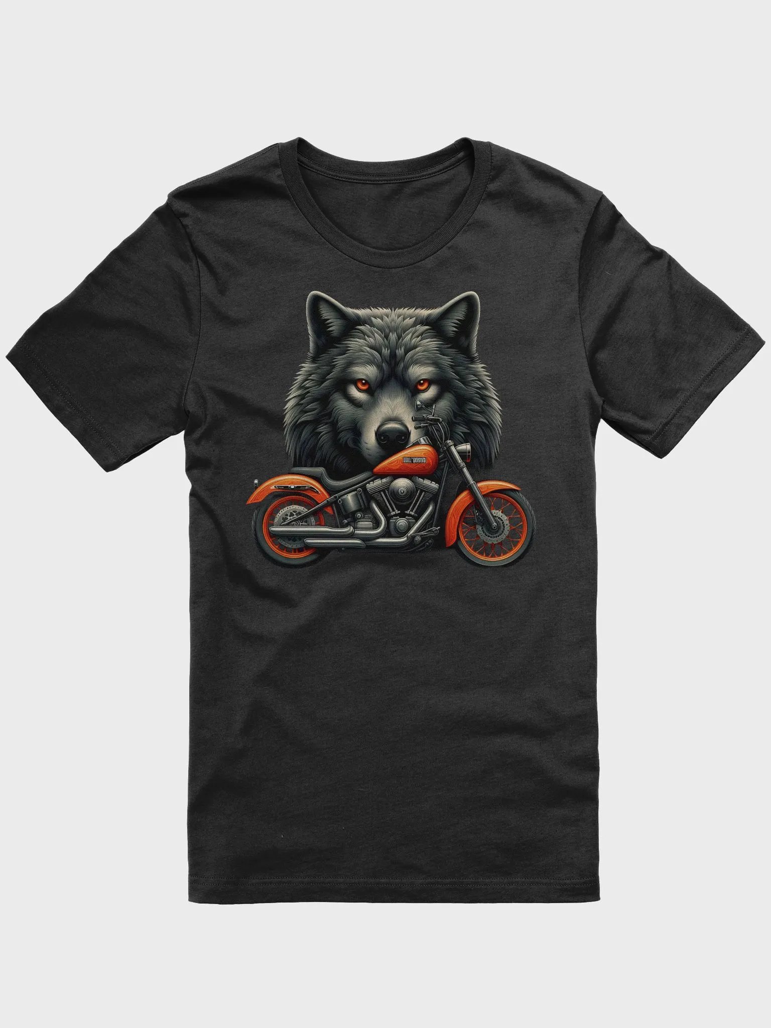Motorcycle and Wolf - Unisex T-Shirt #10 product image (1)