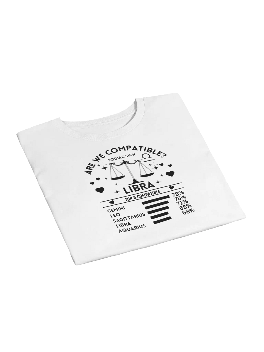 Libra Zodiac Sign Romantic Compatibility - Light Colors - AS Colour Women's Premium Crop Top product image (8)