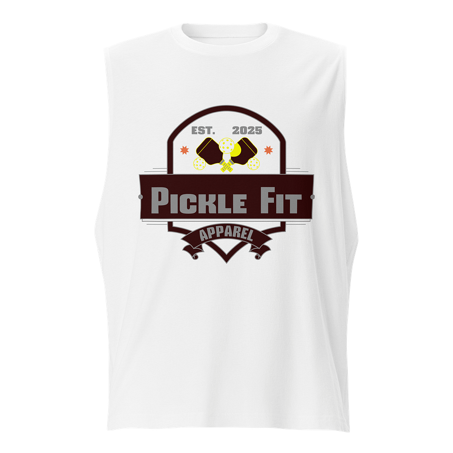 Pickle Fit Logo Black Bella+Canvas Muscle Tank product image (1)