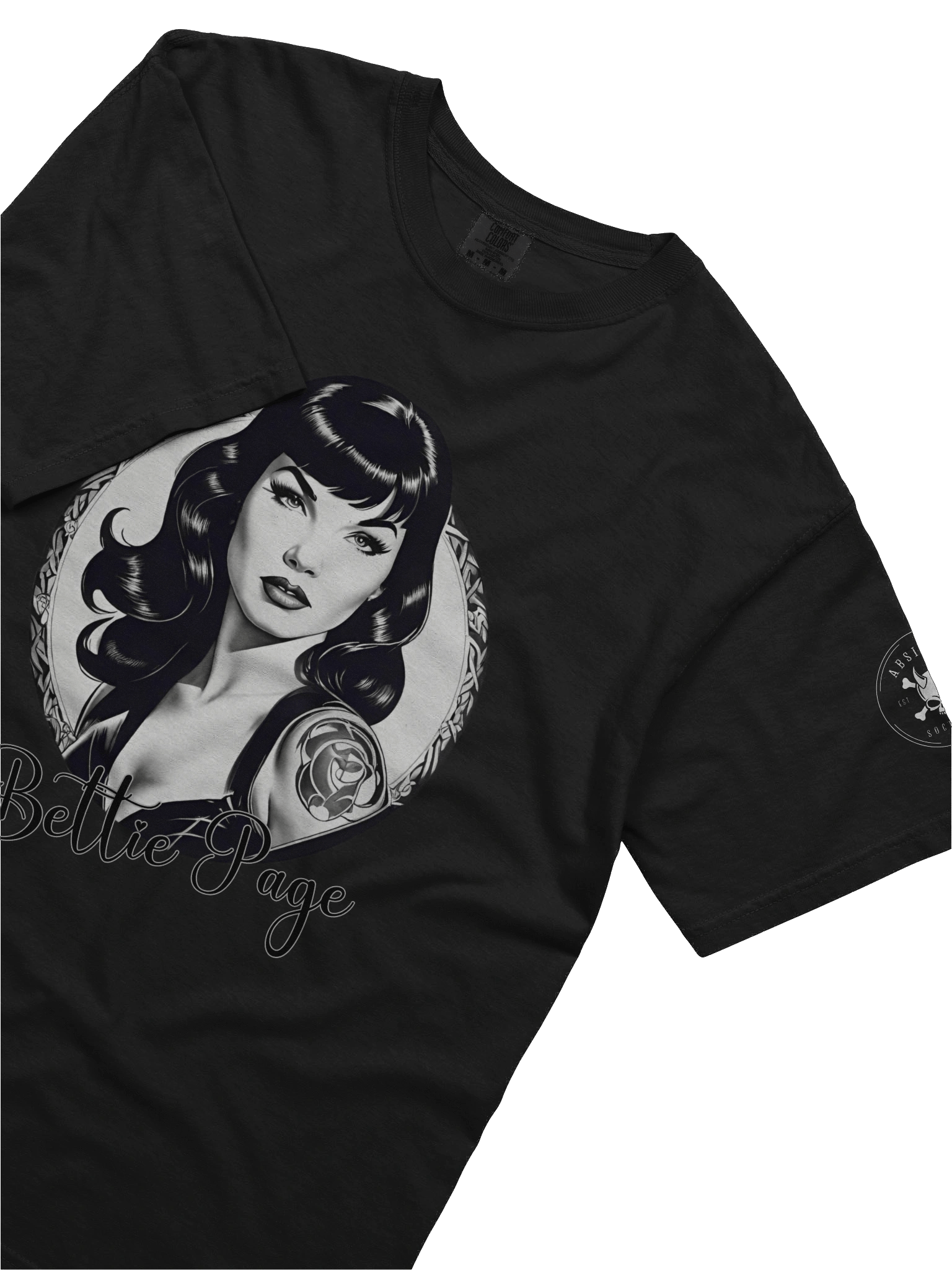 Bettie Page Illustrated Vintage T-Shirt product image (5)