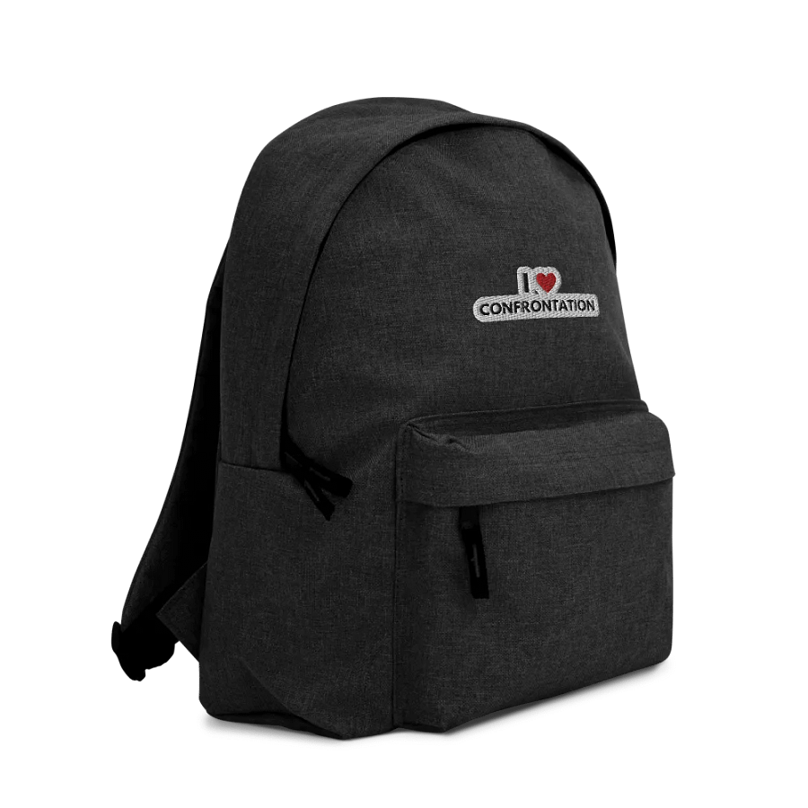 I <3 Confrontation embroidered backpack (bubble design) product image (4)