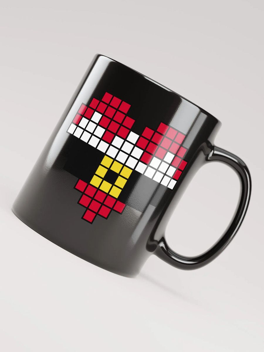 Santa Heart Black Glossy Mug product image (4)
