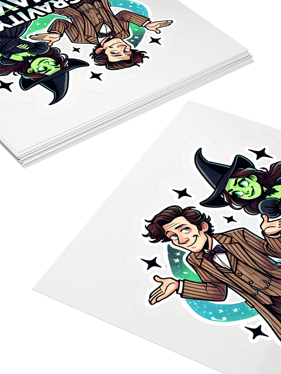 Defying Gravity Schmavity Stickers – Kiss-Cut Broadway Sci-Fi Crossover Vinyl Decals product image (3)