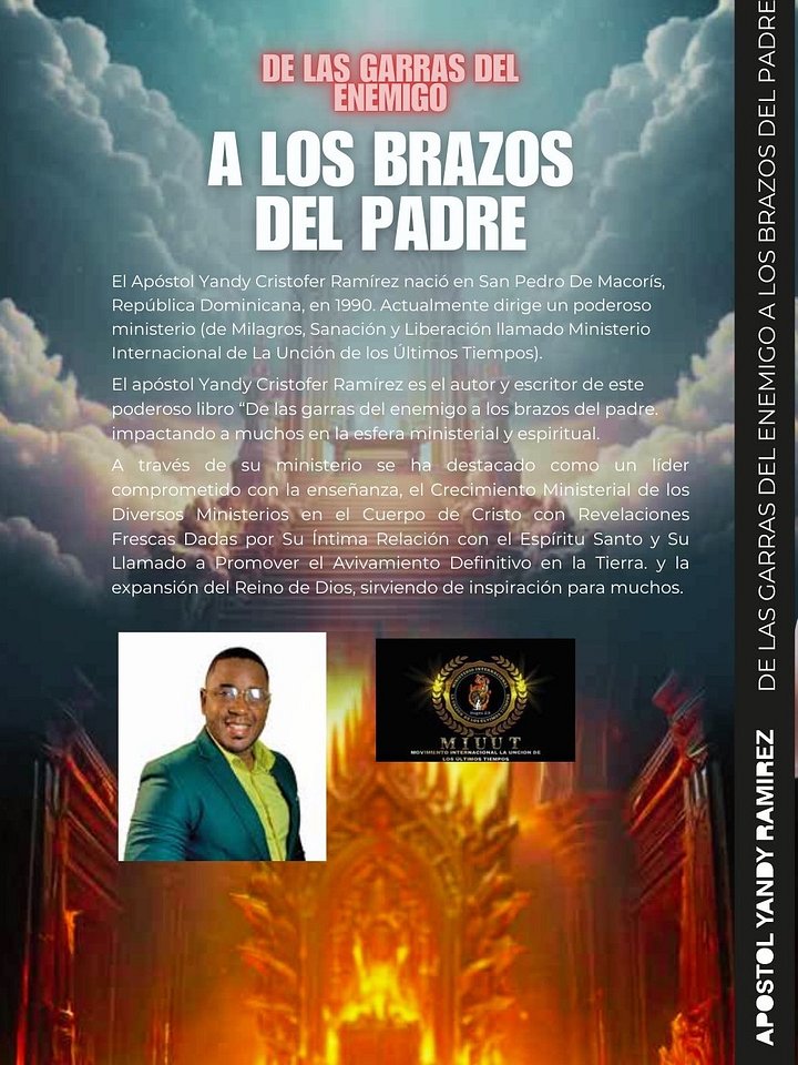 Libro Sobrenatural ( DE LAS GARRAS DEL ENEMIGO A LOS BRAZOS DEL PADRE ( Apostol Yandy Ramírez Libro PDF product image (2)