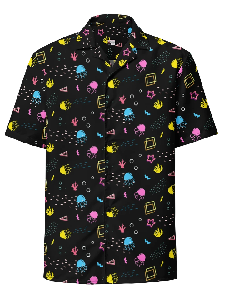 Shifty Seas dark pattern button down shirt product image (1)