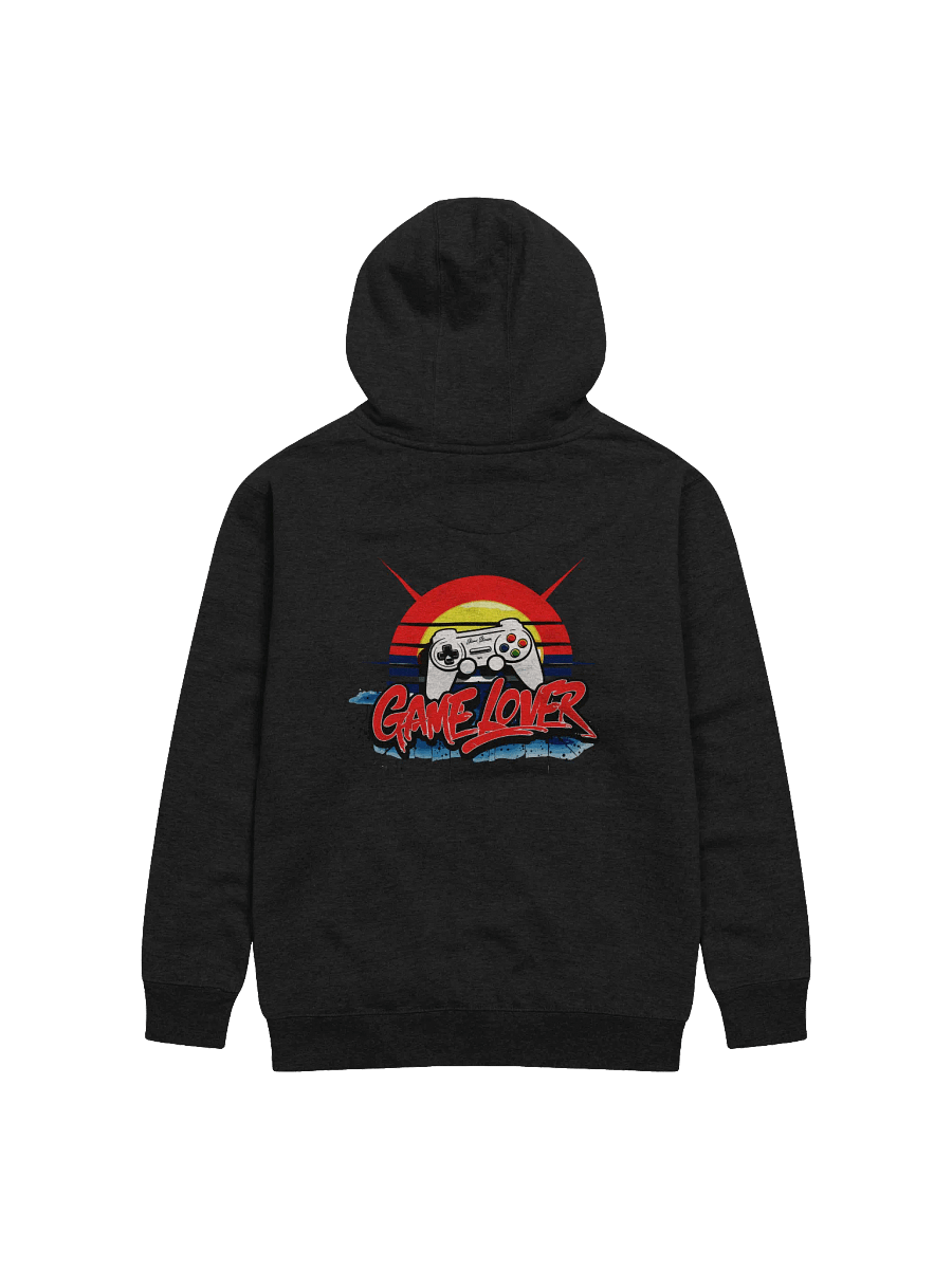 Retro Sunset Game Lover Back Printed Hoodie product image (24)