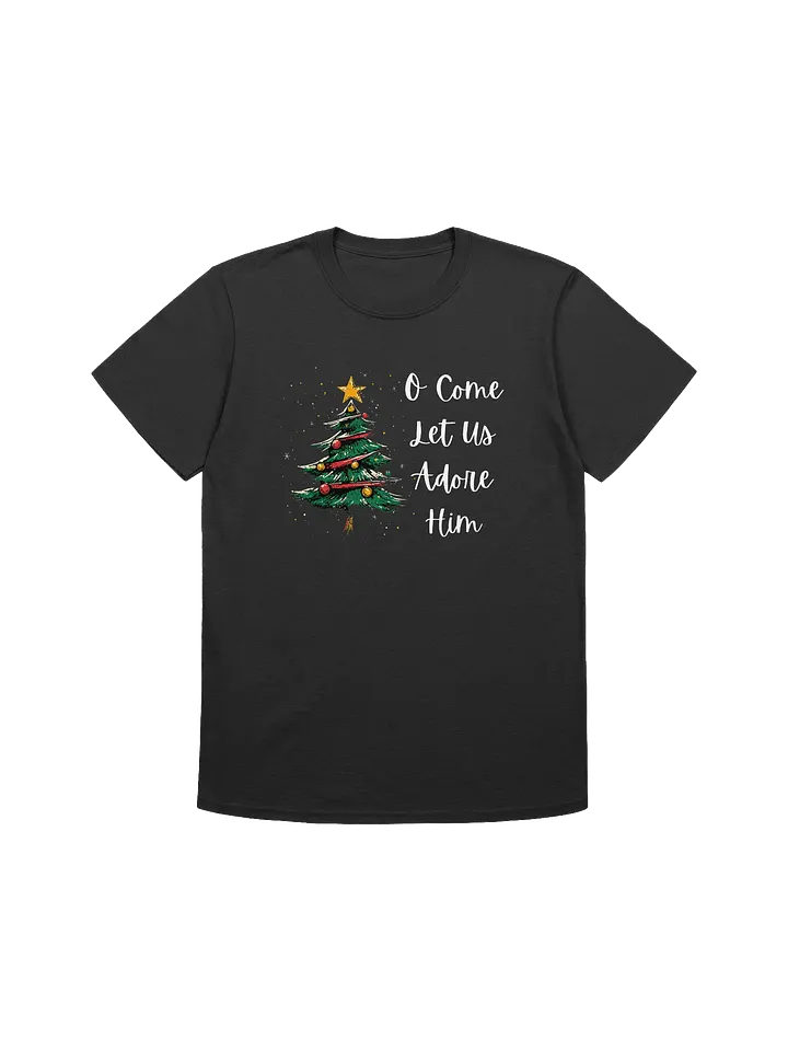 Adore Jesus Christmas Tree Unisex T-Shirt product image (1)