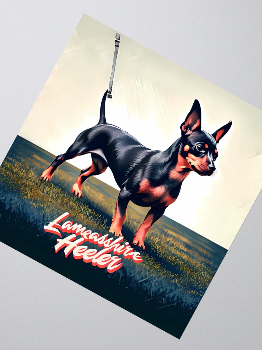Lancashire Heeler Dog Art | Colorful Canine Design with Gradient Sky product image (6)