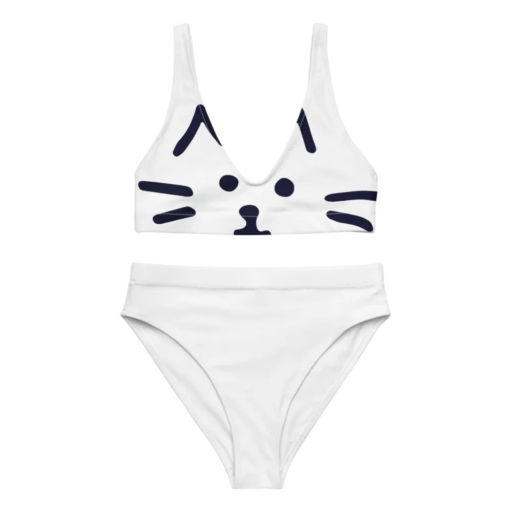 All-Over Print Recycled High Waisted Bikini product image (3)