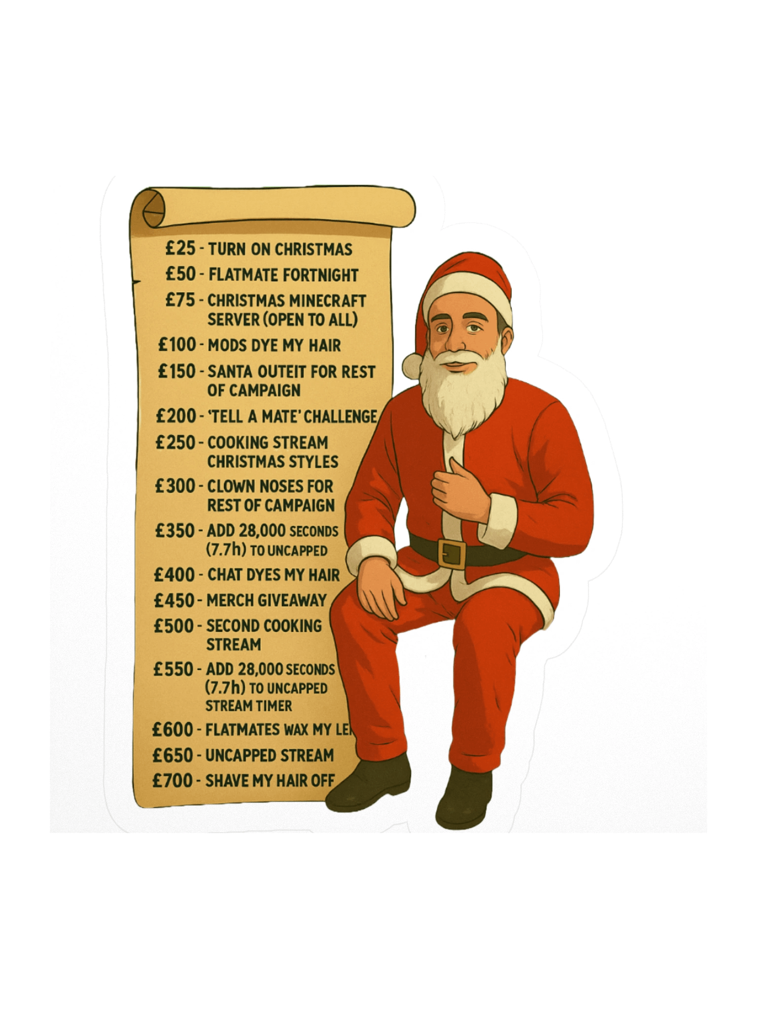 Samta's Fundrasing List Sticker Set product image (1)