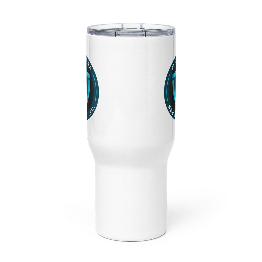Stainless Steel Travel Mug with Handle - McIntyre Security Inc. Logo product image (2)