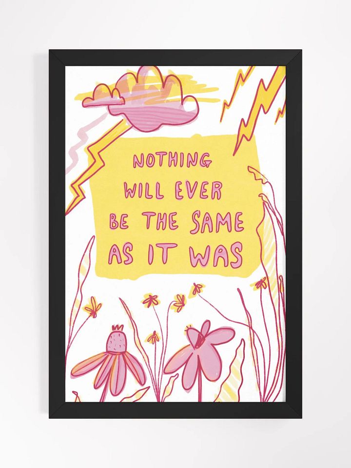 Nothing Framed Art Print product image (1)