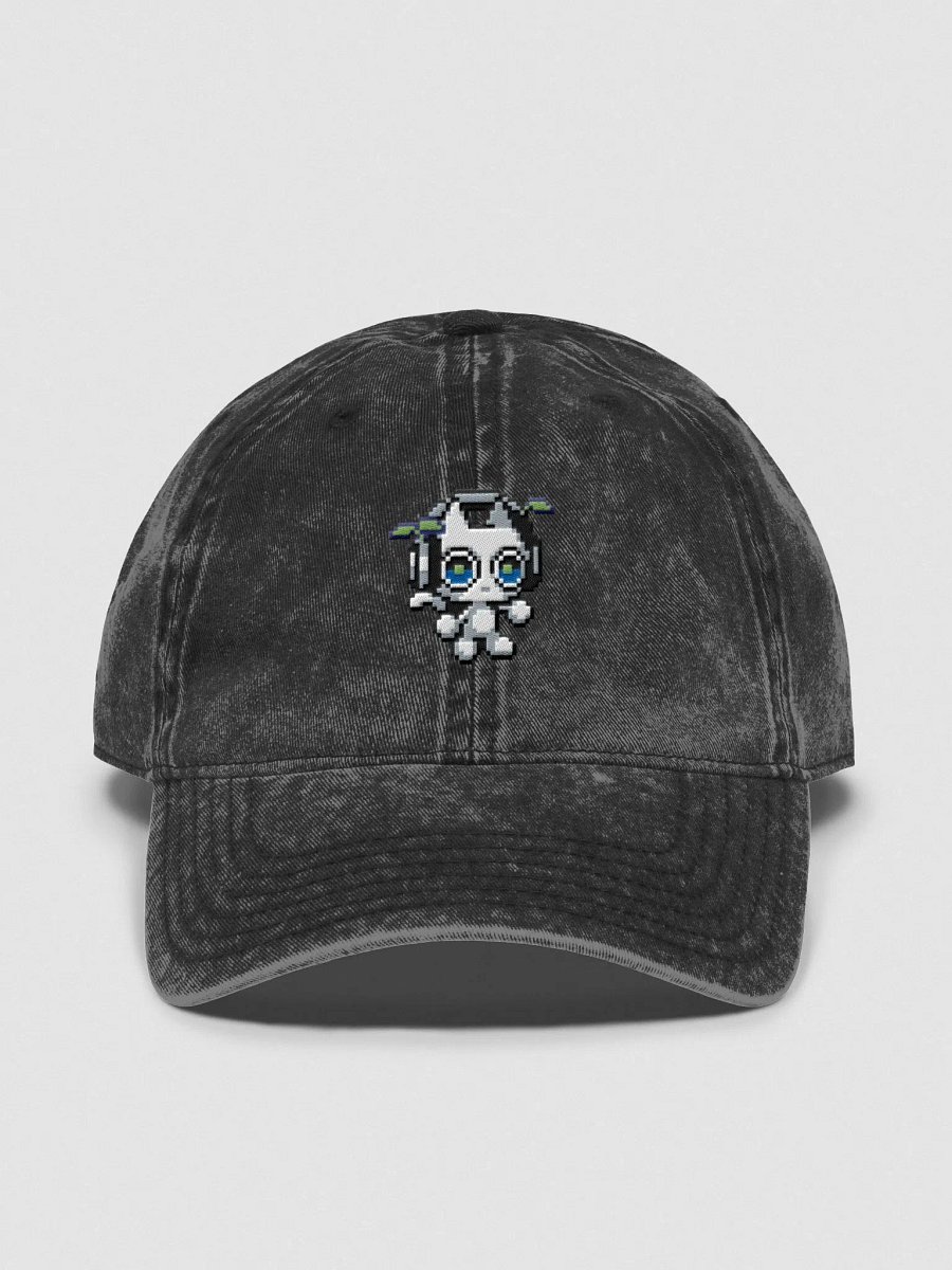 Pixel Digi Cat Embroidered Washed Dad Hat product image (1)