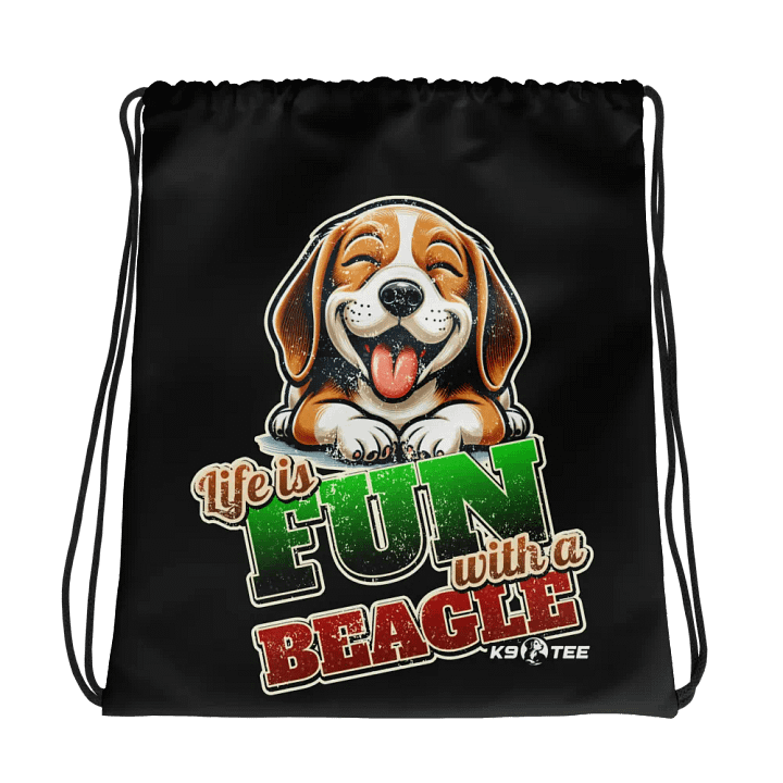 Beagle Bliss Drawstring Bag product image (1)