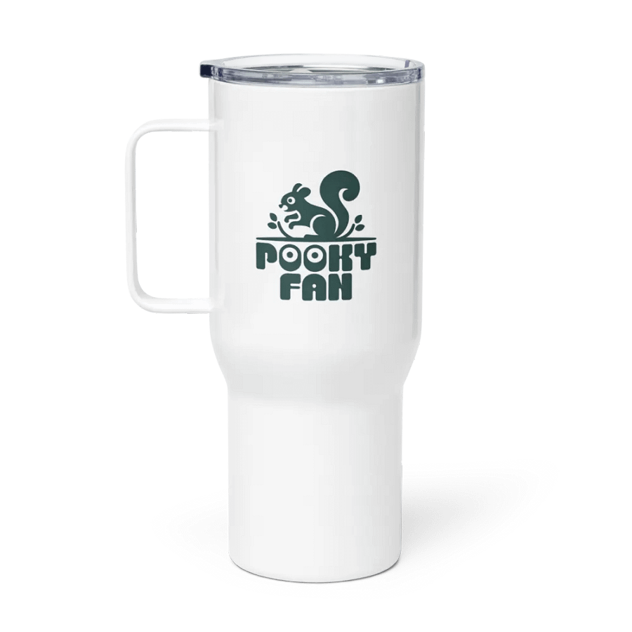 POOFY FAN Squirrel Logo Travel Mug product image (1)