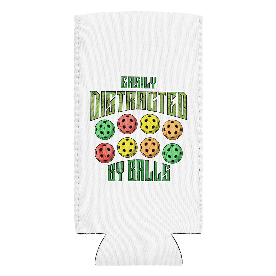Easily Distracted By Balls Pickleball Can Cooler product image (1)
