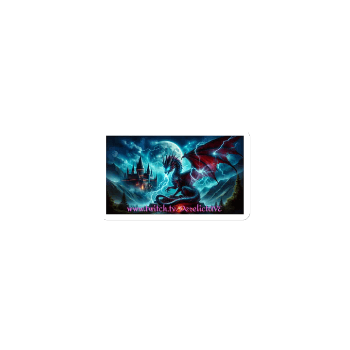 Moonlit Dragon Castle Die-Cut Magnets product image (1)