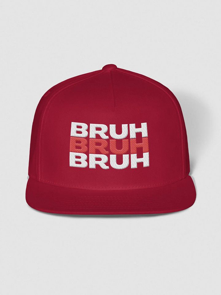 Bruh 3x Snapback Red/White product image (5)