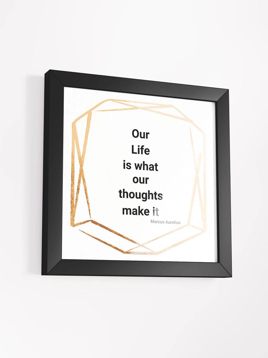 Stoic Motivational Wall Art Our Life Marcus Aurelius product image (11)