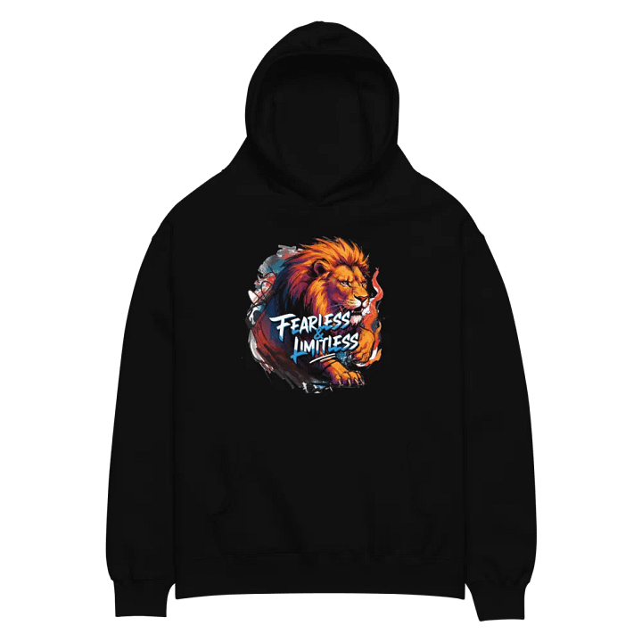 Fearless & Limitless Lion Oversized Hoodie product image (2)