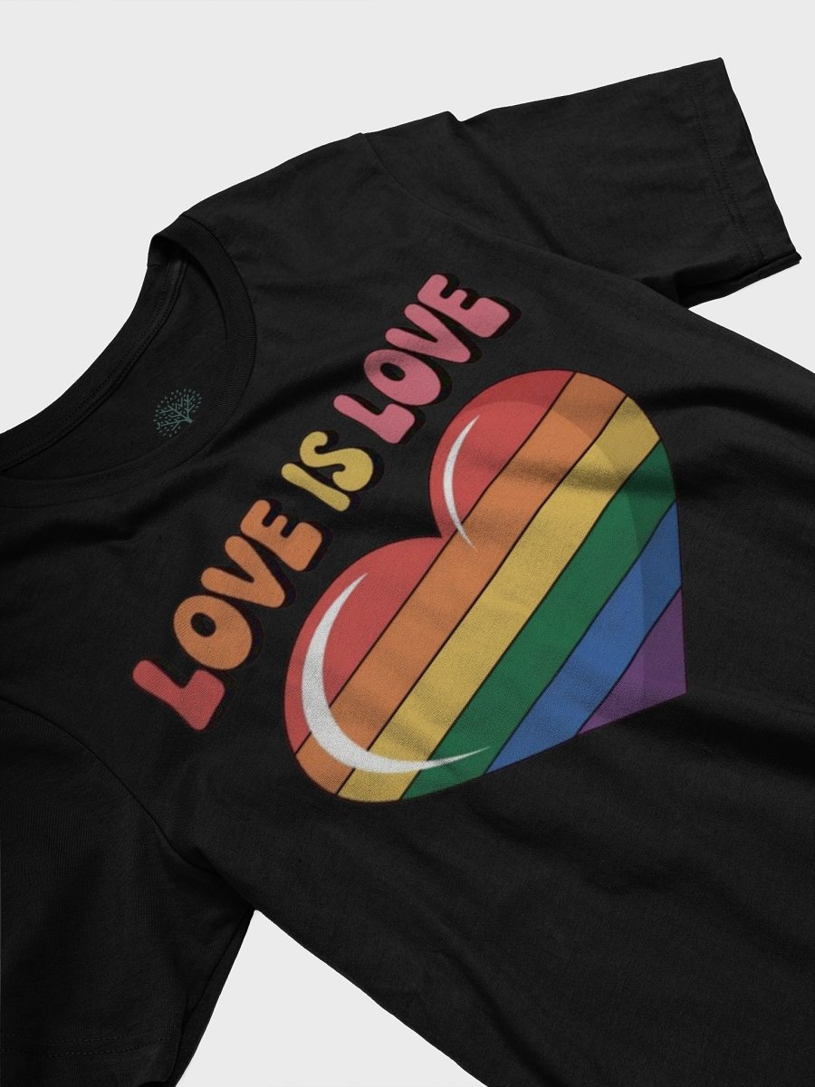 Unisex 'Love Is Love' Rainbow Heart Pride T-Shirt by Graphic Grove product image (23)